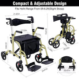 Load image into Gallery viewer, Rollator Walker With Seat